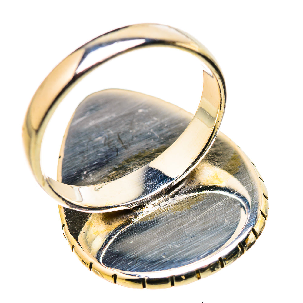 Rainbow Moonstone Rings handcrafted by Anasilvercos - RING131130 - Photo 3