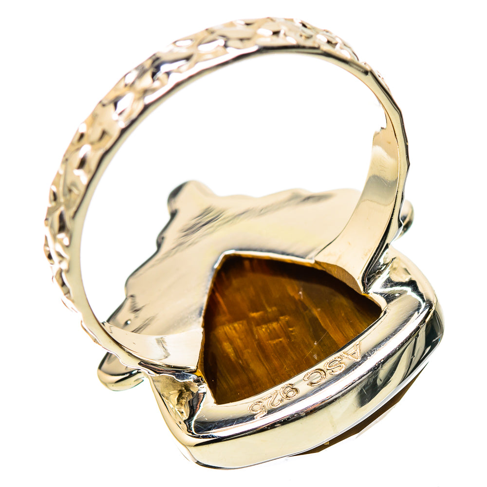 Tiger Eye Rings handcrafted by Anasilvercos - RING131155 - Photo 3
