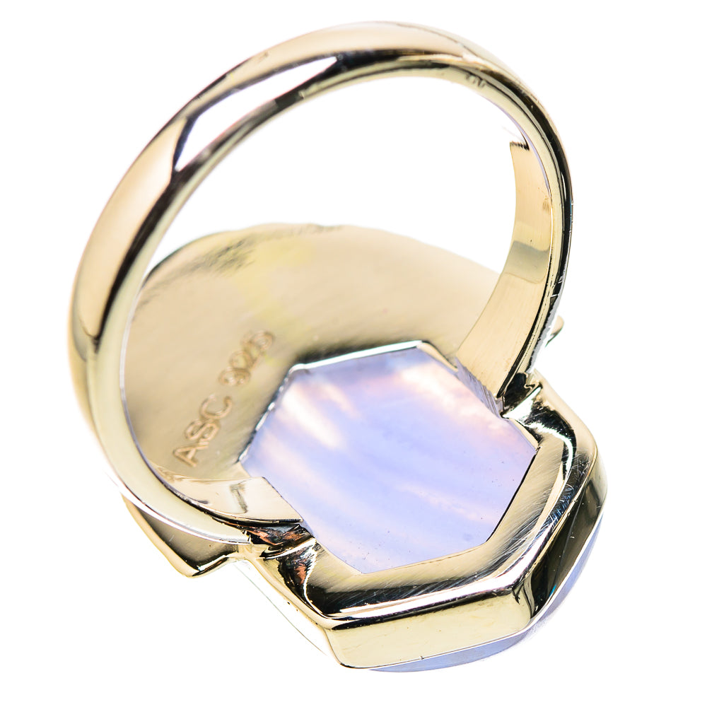 Blue Lace Agate Rings handcrafted by Anasilvercos - RING131168 - Photo 3