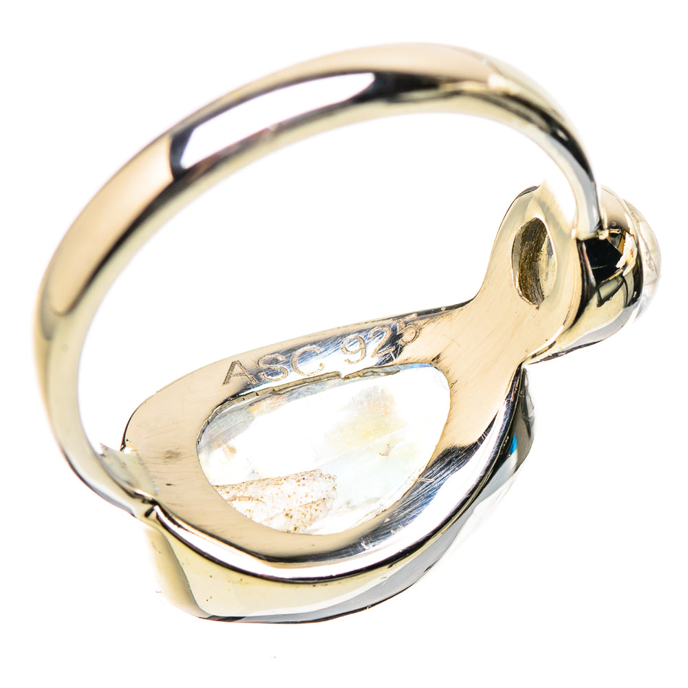 Rainbow Moonstone Rings handcrafted by Anasilvercos - RING131169 - Photo 3