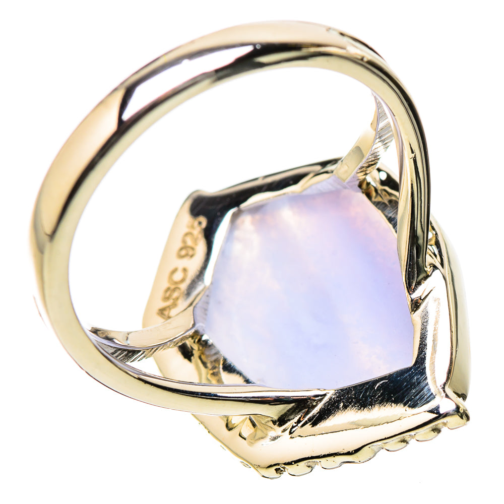 Blue Lace Agate Rings handcrafted by Anasilvercos - RING131188 - Photo 3