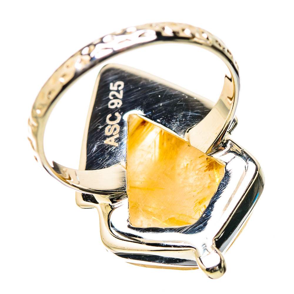 Rutilated Quartz Rings handcrafted by Anasilvercos - RING131189 - Photo 3