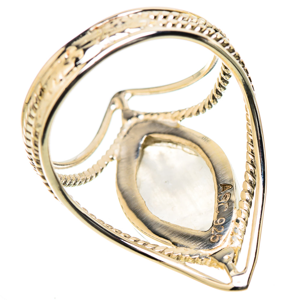 Rainbow Moonstone Rings handcrafted by Anasilvercos - RING131225 - Photo 3
