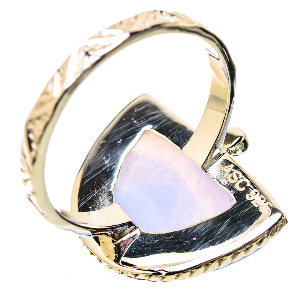 Blue Lace Agate Rings handcrafted by Anasilvercos - RING131226 - Photo 3