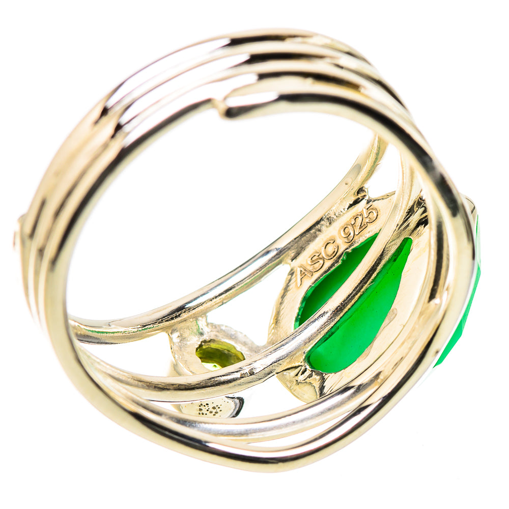 Chrysoprase Rings handcrafted by Anasilvercos - RING131230 - Photo 3