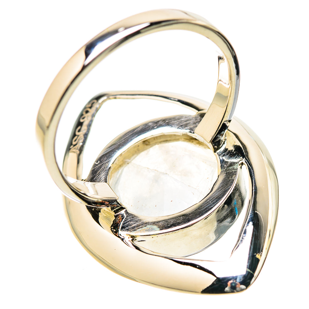 Rainbow Moonstone Rings handcrafted by Anasilvercos - RING131233 - Photo 3