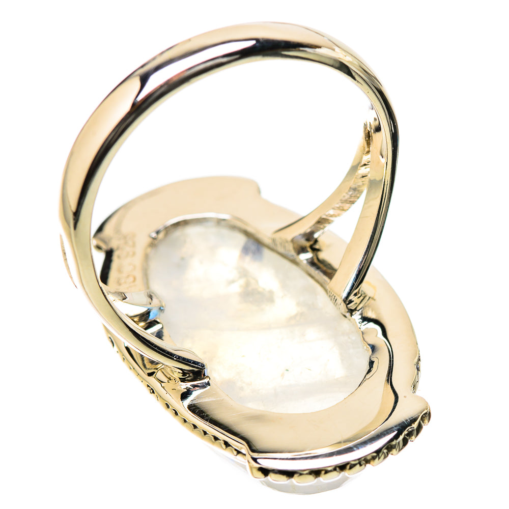 Rainbow Moonstone Rings handcrafted by Anasilvercos - RING131242 - Photo 3