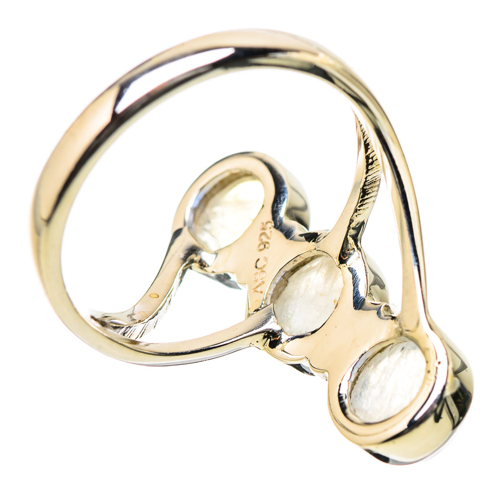 Rainbow Moonstone Rings handcrafted by Anasilvercos - RING131244 - Photo 3
