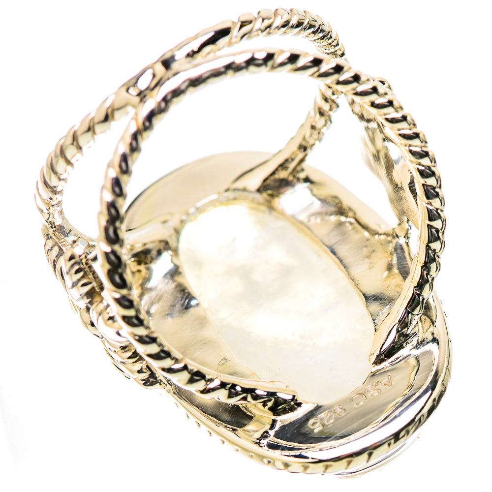 Rainbow Moonstone Rings handcrafted by Anasilvercos - RING131246 - Photo 3