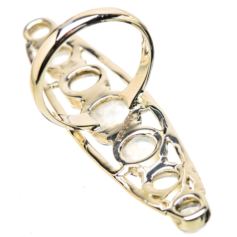 Rainbow Moonstone Rings handcrafted by Anasilvercos - RING131249 - Photo 3