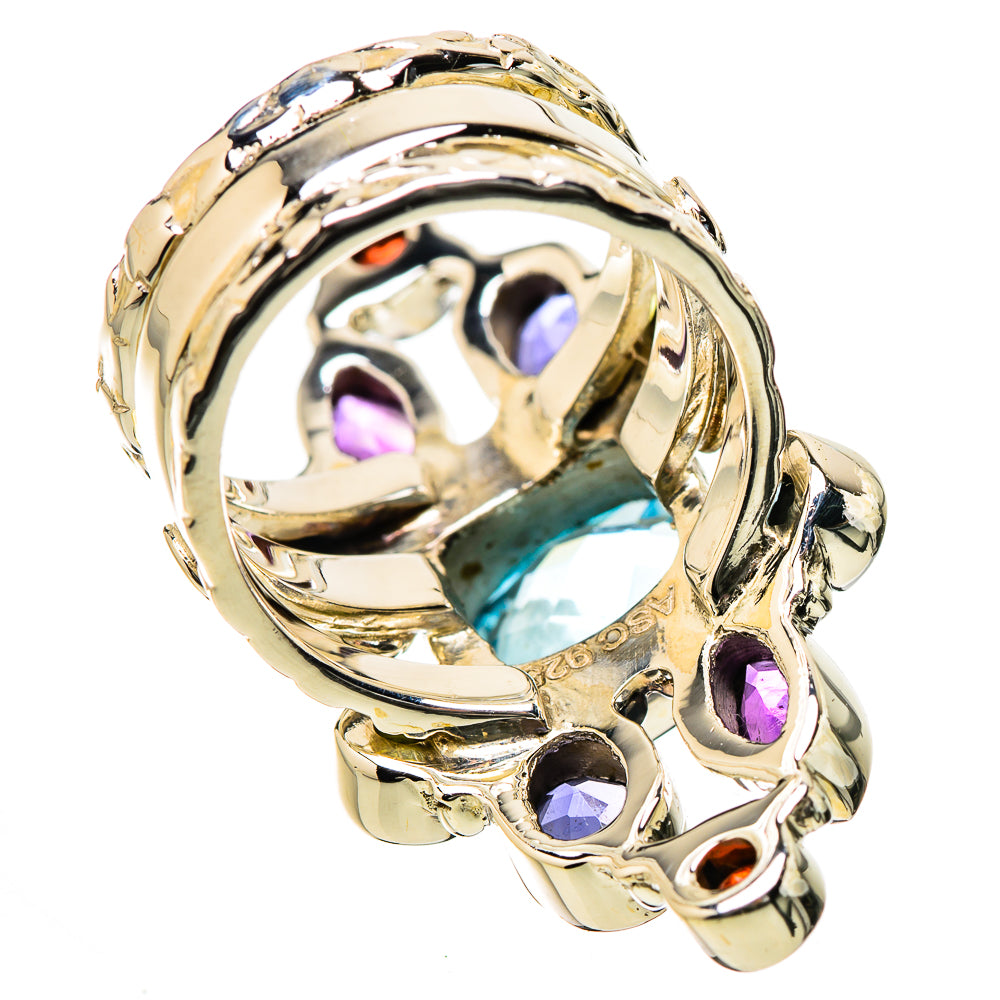Blue Topaz Rings handcrafted by Anasilvercos - RING131251 - Photo 3