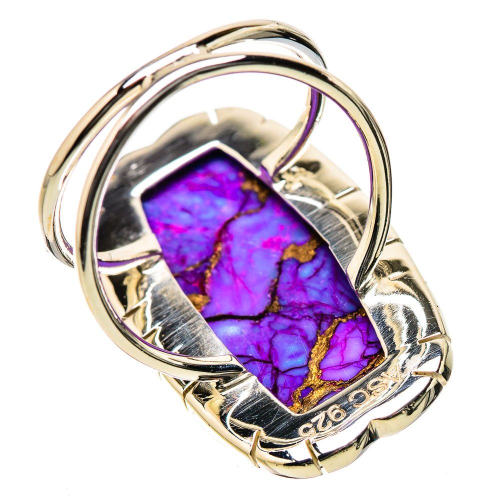 Purple Copper Composite Turquoise Rings handcrafted by Anasilvercos - RING131262 - Photo 3
