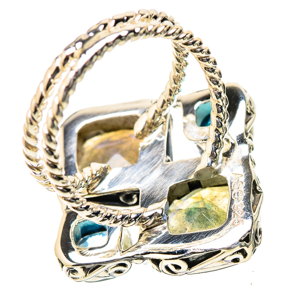 Labradorite Rings handcrafted by Anasilvercos - RING131273 - Photo 3