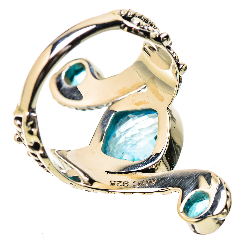 Blue Topaz Rings handcrafted by Anasilvercos - RING131274 - Photo 3