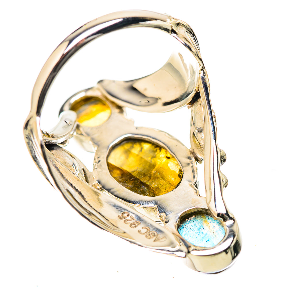 Labradorite Rings handcrafted by Anasilvercos - RING131300 - Photo 3