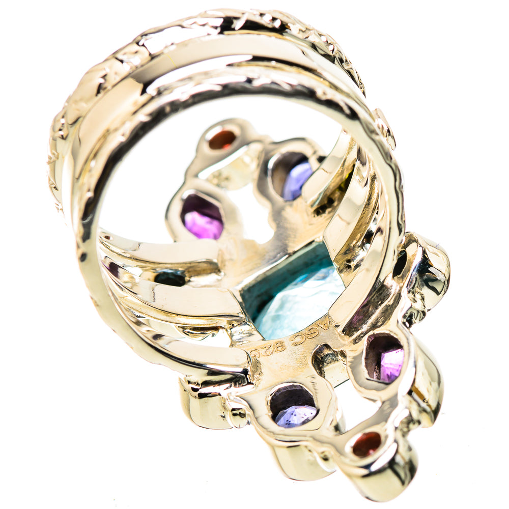 Blue Topaz Rings handcrafted by Anasilvercos - RING131310 - Photo 3