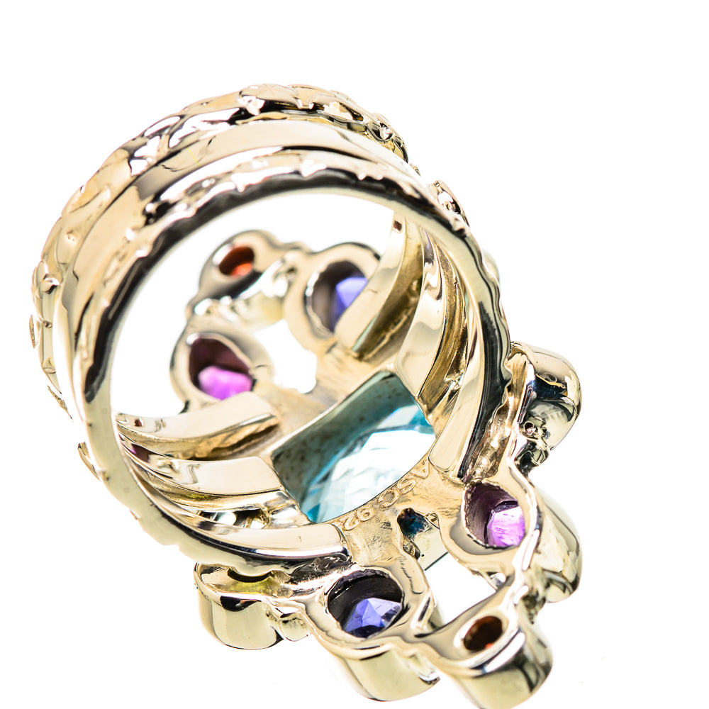 Blue Topaz Rings handcrafted by Anasilvercos - RING131312 - Photo 3