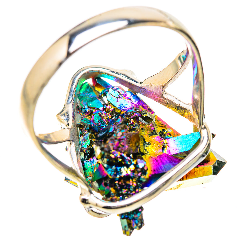 Titanium Sunshine Druzy Rings handcrafted by Anasilvercos - RING131367 - Photo 3