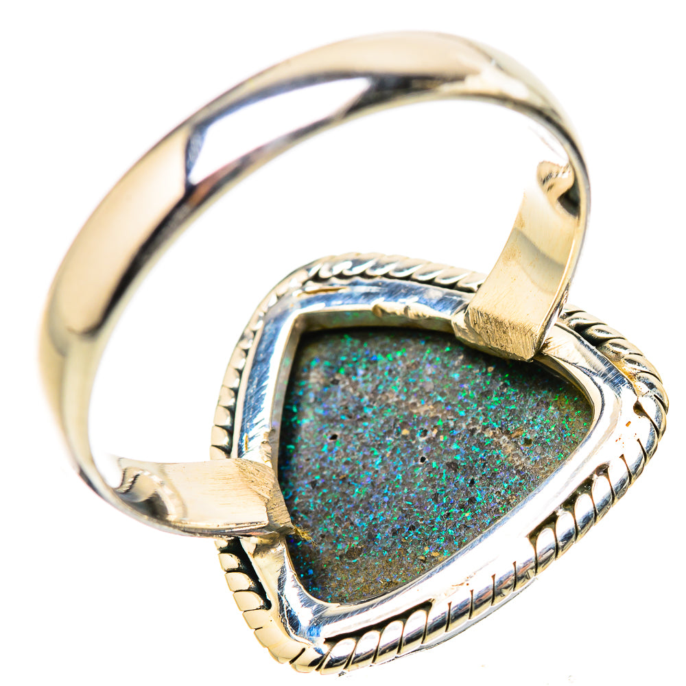 Andamooka Opal Rings handcrafted by Anasilvercos - RING131378 - Photo 3
