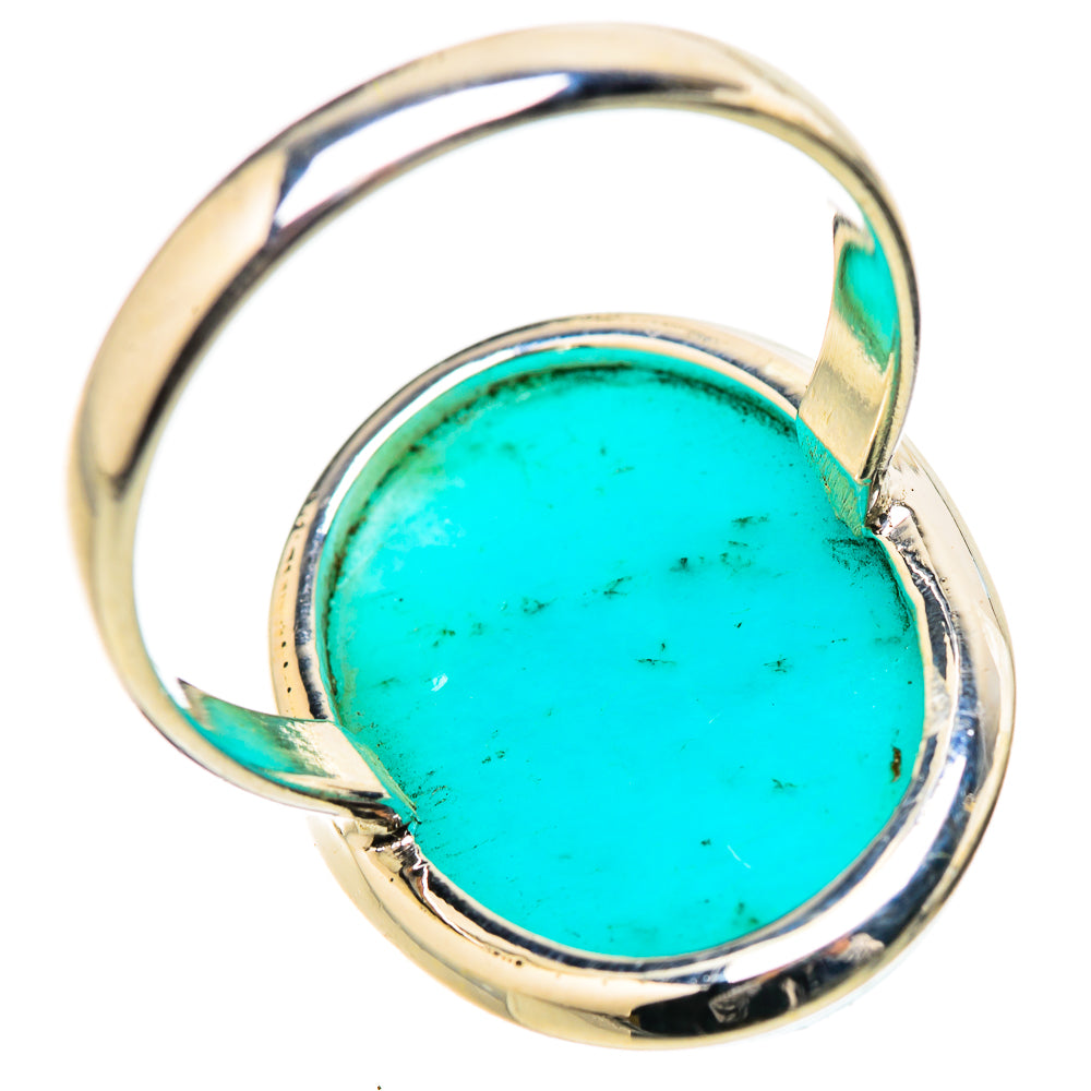 Peruvian Amazonite Rings handcrafted by Anasilvercos - RING131397 - Photo 3