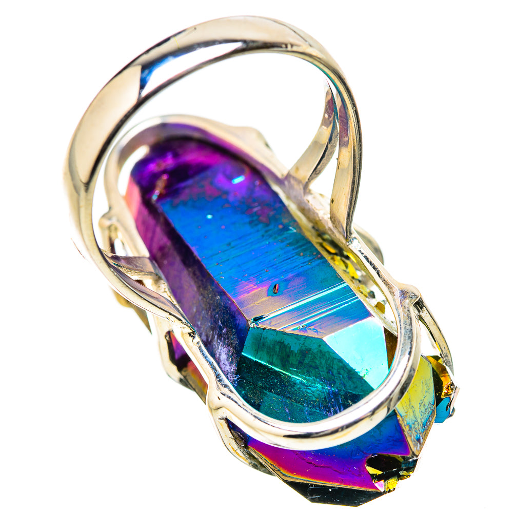 Titanium Sunshine Druzy Rings handcrafted by Anasilvercos - RING131408 - Photo 3