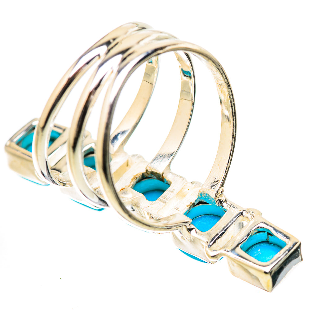 Sleeping Beauty Turquoise Rings handcrafted by Anasilvercos - RING131412 - Photo 3