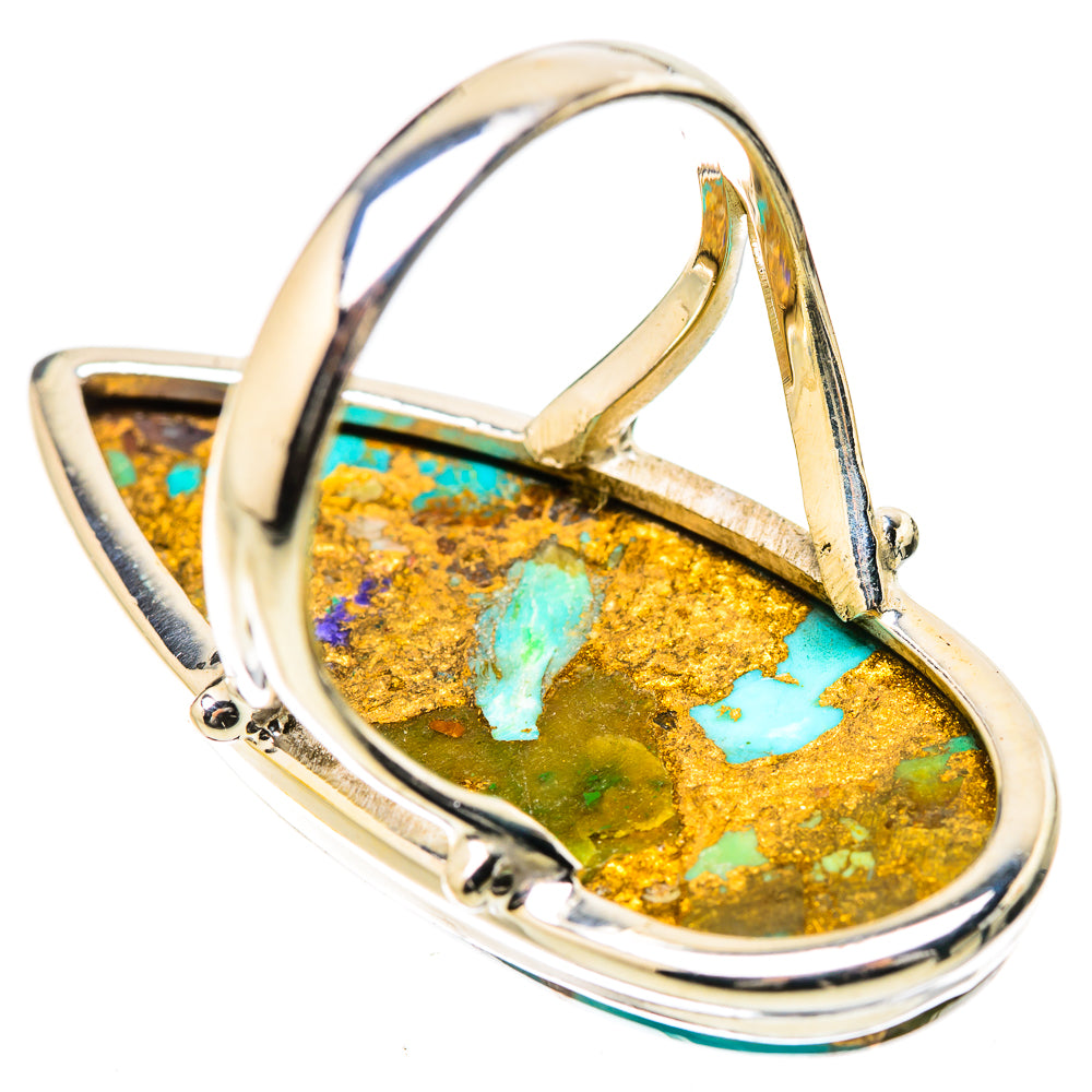 Kingman Mohave Turquoise Rings handcrafted by Anasilvercos - RING131425 - Photo 3