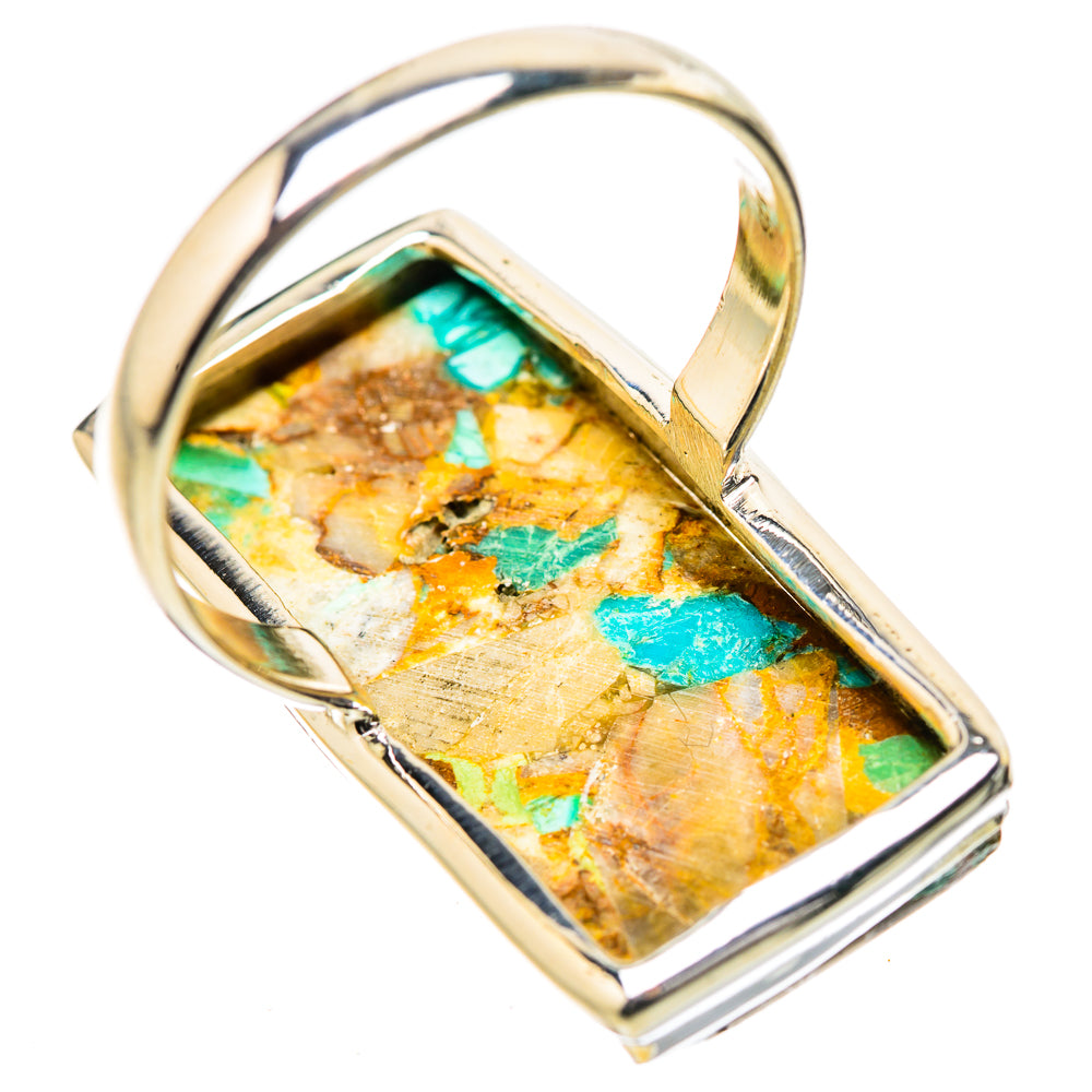 Kingman Mohave Turquoise Rings handcrafted by Anasilvercos - RING131442 - Photo 3