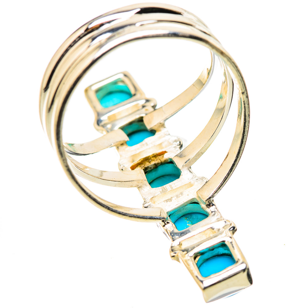 Sleeping Beauty Turquoise Rings handcrafted by Anasilvercos - RING131443 - Photo 3