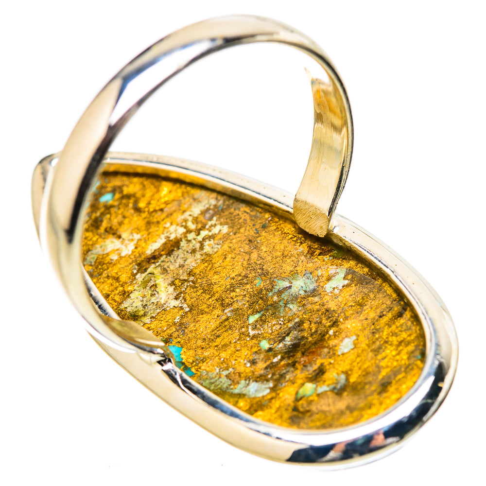 Kingman Mohave Turquoise Rings handcrafted by Anasilvercos - RING131457 - Photo 3