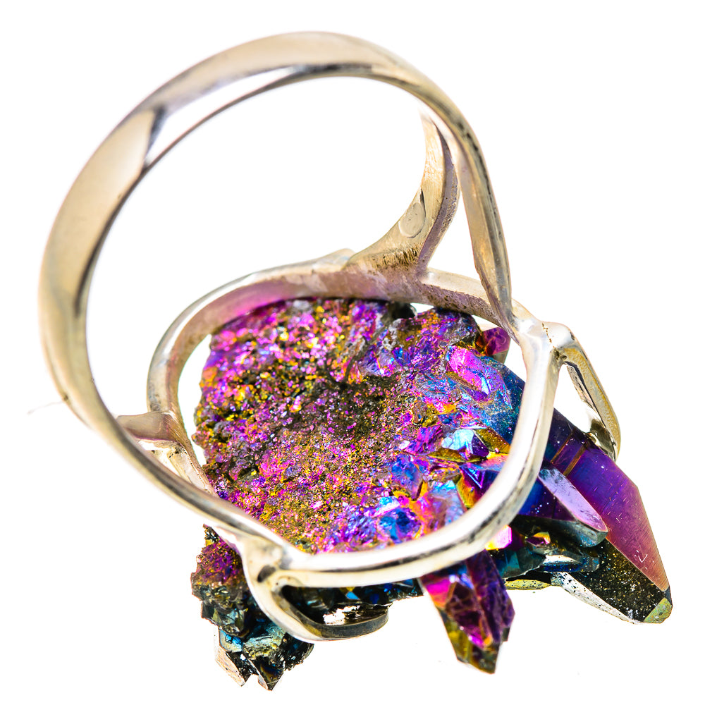 Titanium Sunshine Druzy Rings handcrafted by Anasilvercos - RING131487 - Photo 3