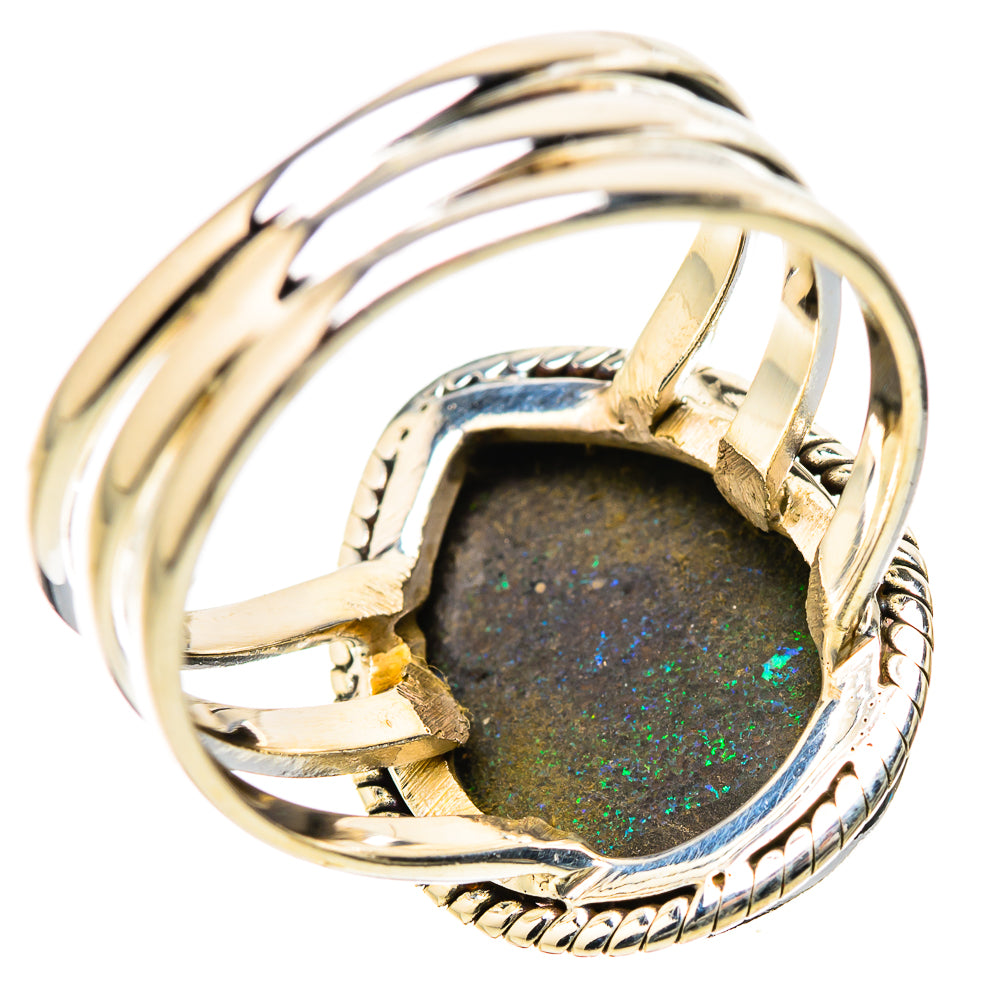 Andamooka Opal Rings handcrafted by Anasilvercos - RING131489 - Photo 3