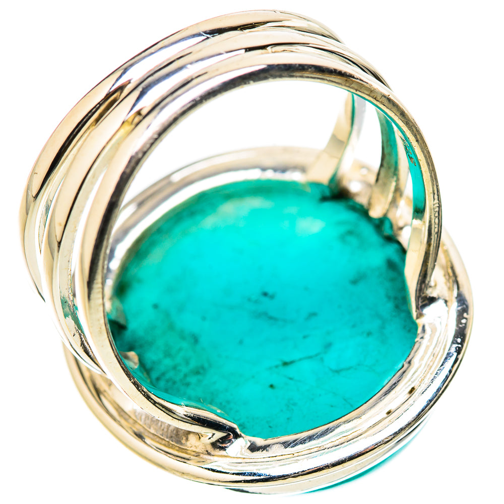 Peruvian Amazonite Rings handcrafted by Anasilvercos - RING131493 - Photo 3