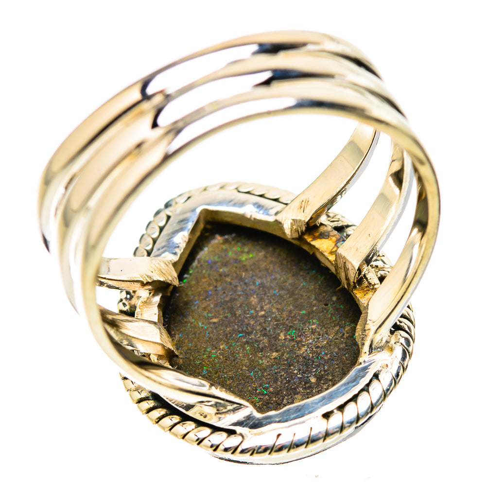 Andamooka Opal Rings handcrafted by Anasilvercos - RING131501 - Photo 3