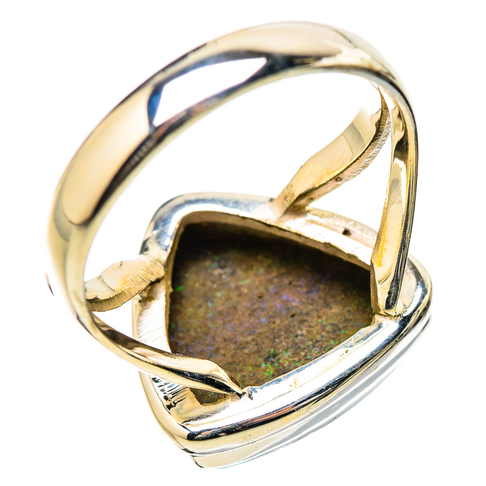 Andamooka Opal Rings handcrafted by Anasilvercos - RING131502 - Photo 3