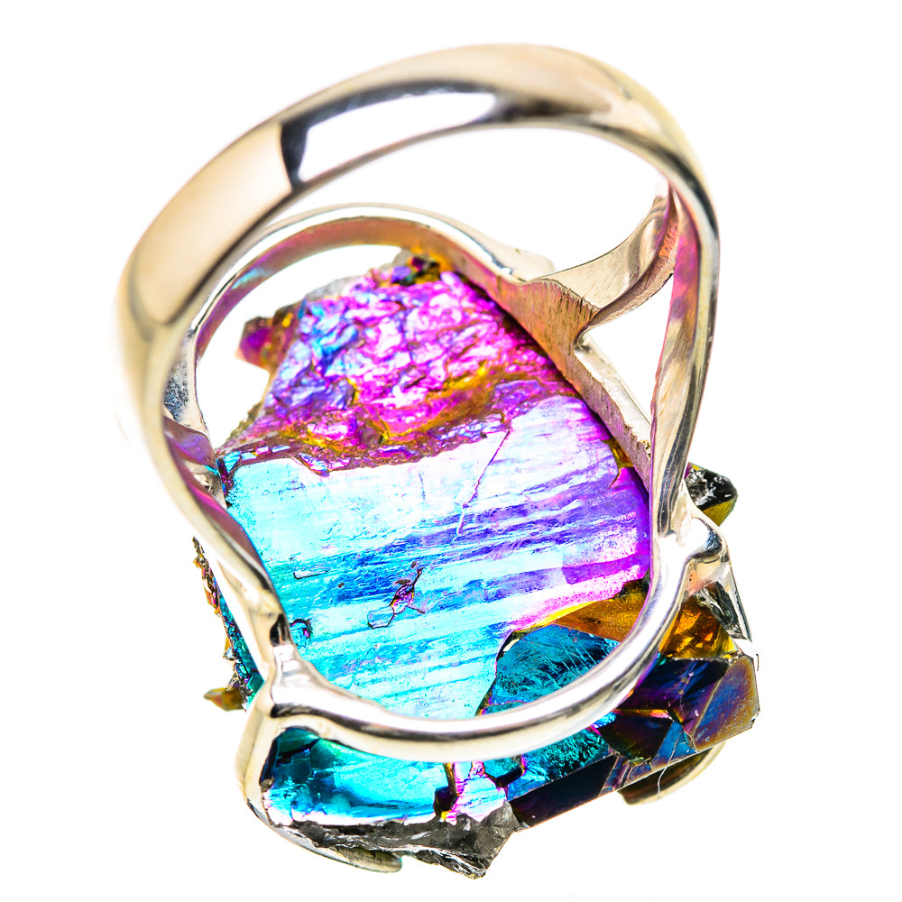 Titanium Sunshine Druzy Rings handcrafted by Anasilvercos - RING131504 - Photo 3