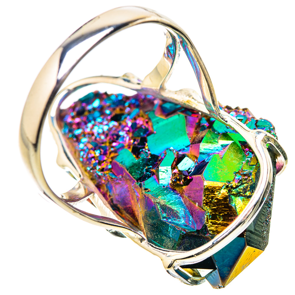 Titanium Sunshine Druzy Rings handcrafted by Anasilvercos - RING131520 - Photo 3