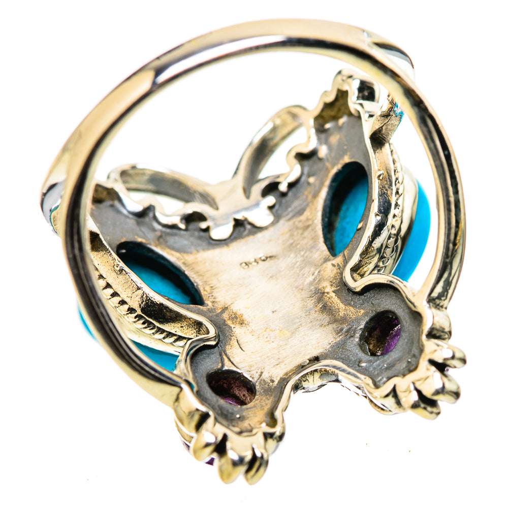 Sleeping Beauty Turquoise Rings handcrafted by Anasilvercos - RING131545 - Photo 3
