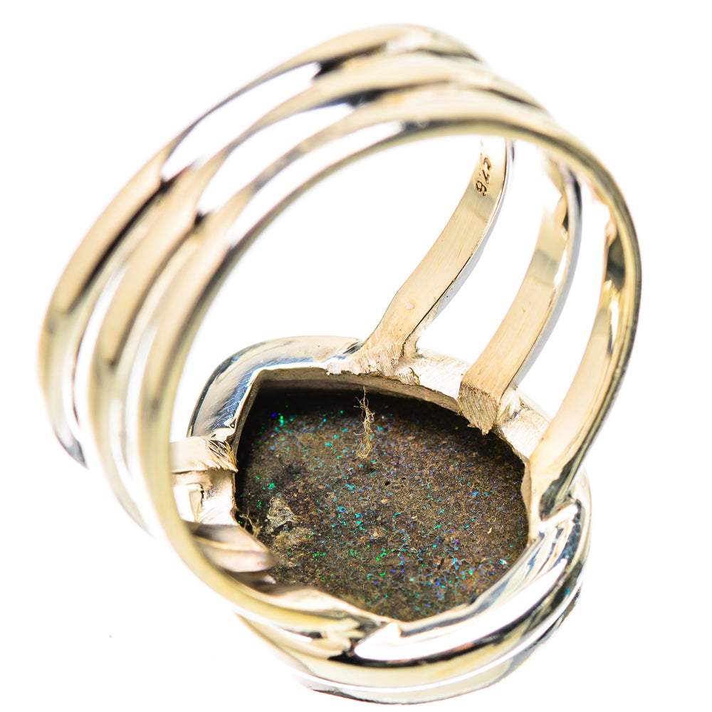 Andamooka Opal Rings handcrafted by Anasilvercos - RING131572 - Photo 3