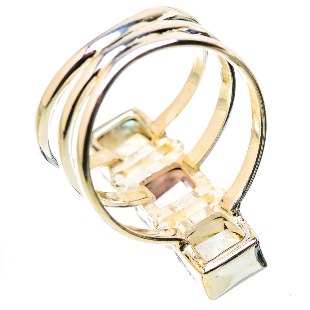 Rainbow Moonstone Rings handcrafted by Anasilvercos - RING131580 - Photo 3