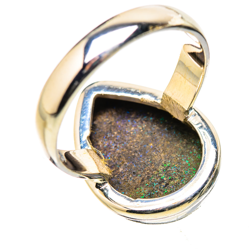 Andamooka Opal Rings handcrafted by Anasilvercos - RING131586 - Photo 3