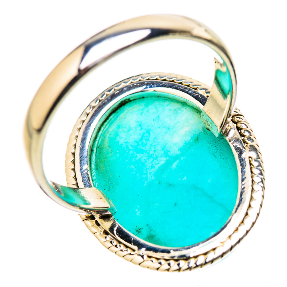 Peruvian Amazonite Rings handcrafted by Anasilvercos - RING131589 - Photo 3