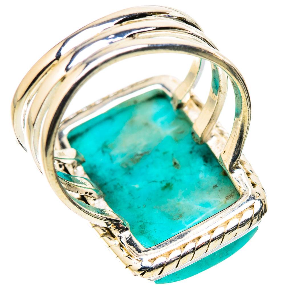 Peruvian Amazonite Rings handcrafted by Anasilvercos - RING131602 - Photo 3