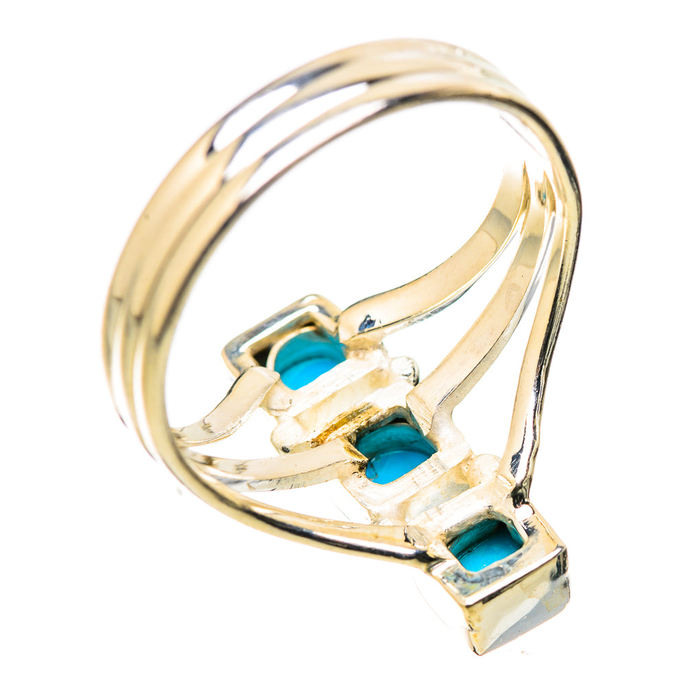 Sleeping Beauty Turquoise Rings handcrafted by Anasilvercos - RING131612 - Photo 3