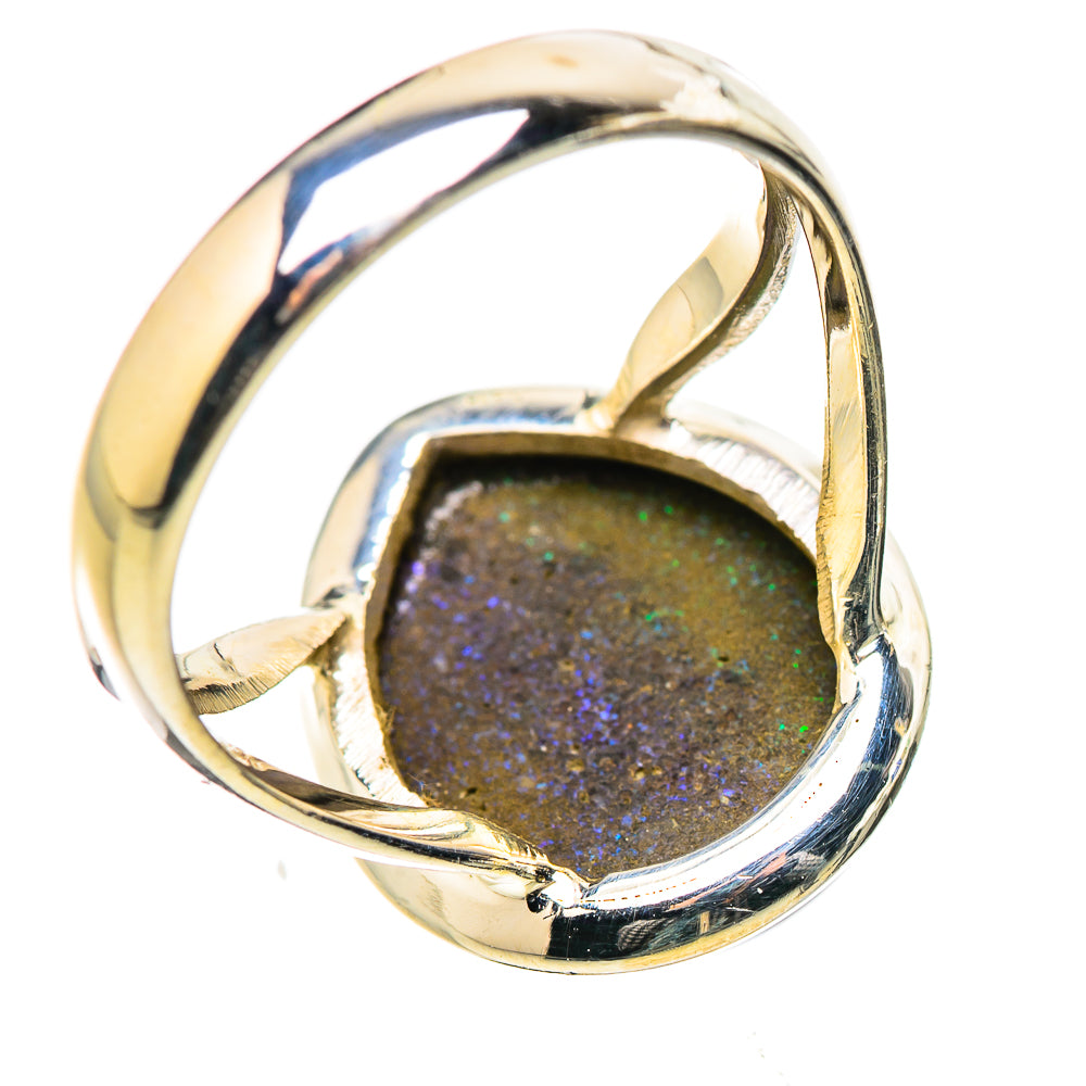 Andamooka Opal Rings handcrafted by Anasilvercos - RING131618 - Photo 3