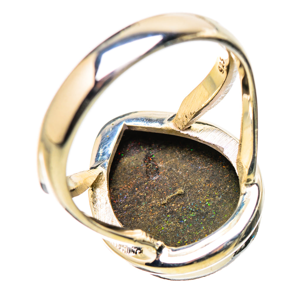 Andamooka Opal Rings handcrafted by Anasilvercos - RING131625 - Photo 3