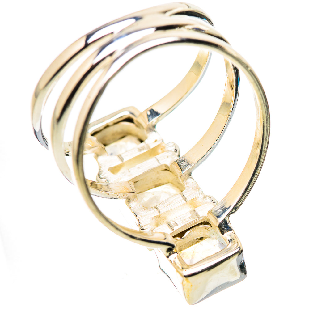 Rainbow Moonstone Rings handcrafted by Anasilvercos - RING131635 - Photo 3