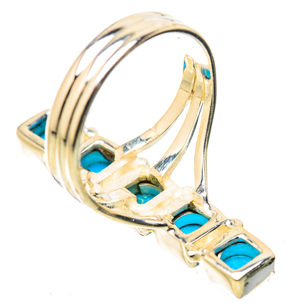 Sleeping Beauty Turquoise Rings handcrafted by Anasilvercos - RING131667 - Photo 3