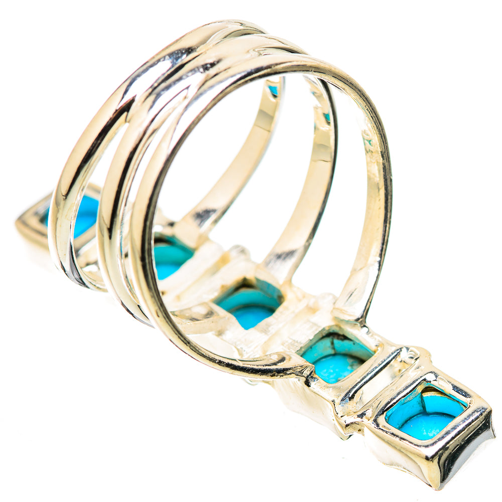Sleeping Beauty Turquoise Rings handcrafted by Anasilvercos - RING131668 - Photo 3