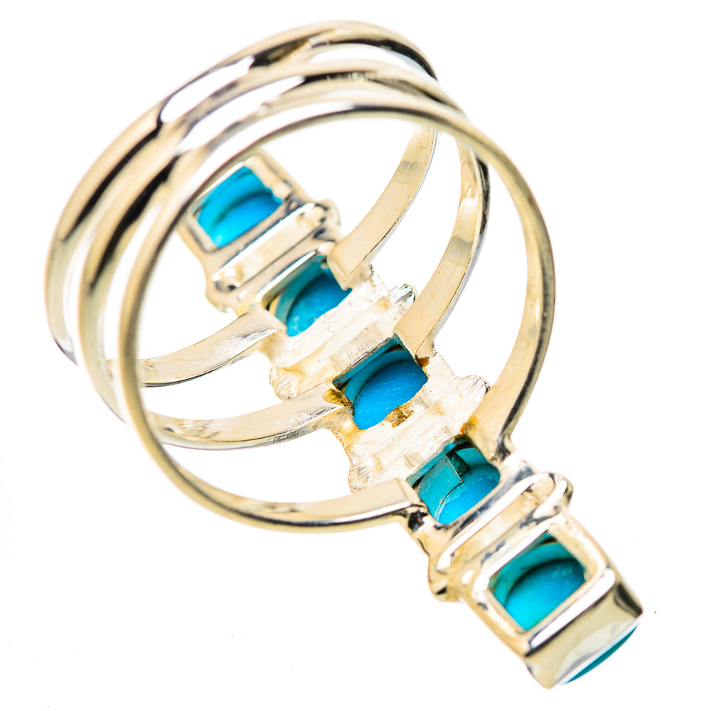 Sleeping Beauty Turquoise Rings handcrafted by Anasilvercos - RING131706 - Photo 3